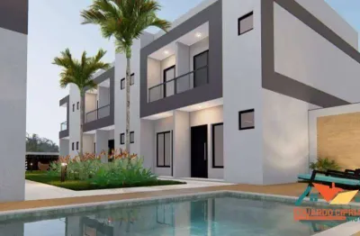 Sobrado com 02 suítes, 75 m² por r$ 496.000 - capricórnio ii - caraguatatuba/sp