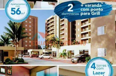 Apartamento à venda, 56 m² por r$ 391.787,91 - indaiá - caraguatatuba/sp