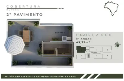 Cobertura com 2 quartos à venda na rua brasil, jardim leblon, belo horizonte por r$ 405.000