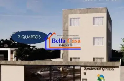 Apartamento com 2 quartos à venda na rua andiroba, girassol, ribeirão das neves por r$ 179.000