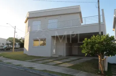 Casa à venda no condomínio panorama em indaiatuba, com 4 suítes e piscina