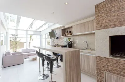 Casa em condomínio fechado com 3 quartos à venda na rua ângelo dallarmi, 664, santa felicidade, curitiba, 191 m2 por r$ 1.350.000