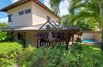 Casa mobiliada, 7 suítes, em cond. fechado, quintas dos castelo - ba