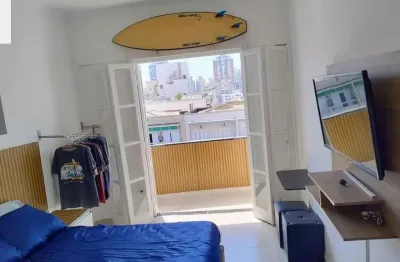 Vende-se apto de 1 dorm porteira fechada/sacada vista mar/sala/cozinha/wc/vaga para moto