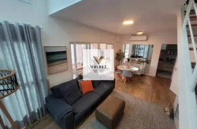 Aluga-se duplex alto padrão de 3 dormitórios/ gonzaga/ santos