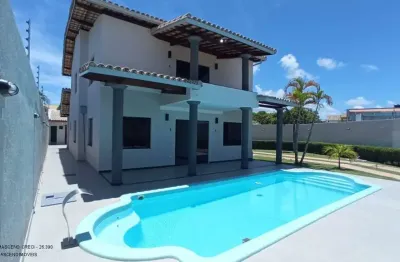 Casa de Luxo à Venda em Buraquinho, Lauro de Freitas-BA: 4 Quartos, 3 Suítes, 3 Salas, 2 Banheiros, 13 Vagas, 350m²!