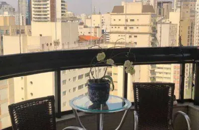 Apartamento com 180 de área útil, 3 suites, 4 vaga de garagem em moema pássaros