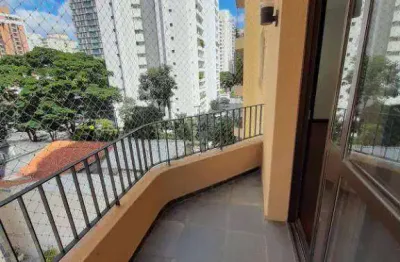 Apartamento com 120m em moema., com 3 dor. 2 vagas, sacada