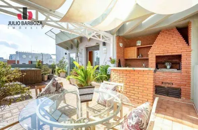 Cobertura com 3 dormitórios à venda, 287 m² por r$ 3.480.000,00 - moema - são paulo/sp