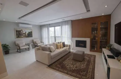 Apartamento com 4 suítes, 180m², Lazer completo, em Moema pássaros