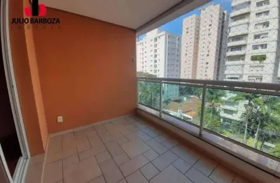 Apartamento no brooklin novo com 3 dormitórios,sendo 1 suíte, sacada, e  2vagas de garagem
