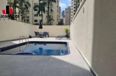 Apartamento em moema pássaros, com  2 dormitórios,  1 vaga de garagem. predio com piscina