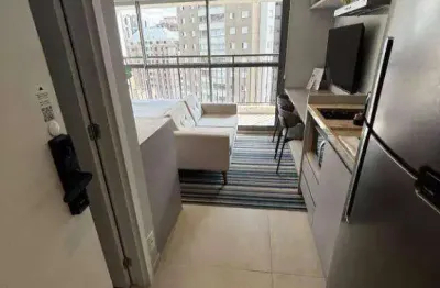 Studio 29m2 todo mobiliado, ar. condicionado, completo ,varanda a 100m do  metrô moema ,piscina ,academia ,lavanderia , bares etc. sp