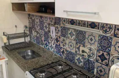 Apartamento totalmente mobiliado emMoema pássaros, com 1 dormitório, 1 vaga de garagem