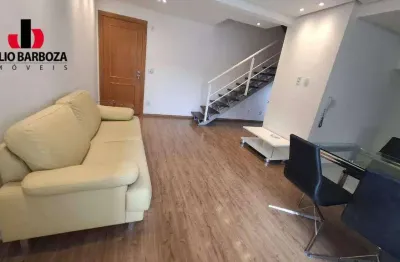 Duplex emMoema, com 2 dormitórios, lavabo, banheiro, sacada e 2 vagas de garagem