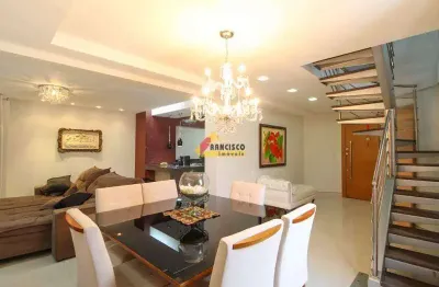 Apartamento cobertura à venda, 4 quartos, 2 suítes, 2 vagas, centro - divinópolis/mg