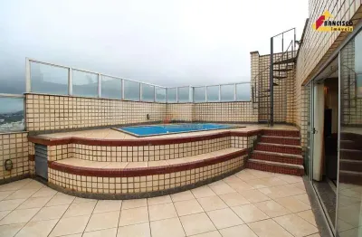 Apartamento cobertura à venda, 4 quartos, 2 suítes, 2 vagas, centro - divinópolis/mg