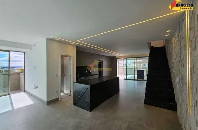 Apartamento cobertura à venda, 3 quartos, 3 suítes, 4 vagas, centro - divinópolis/mg