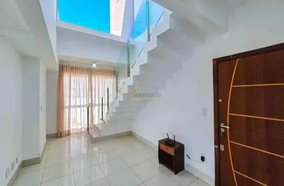 Apartamento cobertura à venda, 3 quartos, 1 suíte, 2 vagas, santa clara - divinópolis/mg