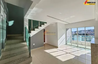 Apartamento cobertura à venda, 3 quartos, 1 suíte, 3 vagas, afonso pena - divinópolis/mg