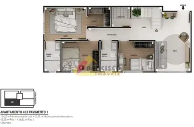 Apartamento cobertura à venda, 3 quartos, 1 suíte, 2 vagas, sidil - divinópolis/mg
