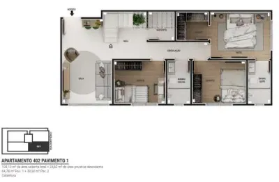 Apartamento cobertura à venda, 3 quartos, 1 suíte, 2 vagas, sidil - divinópolis/mg