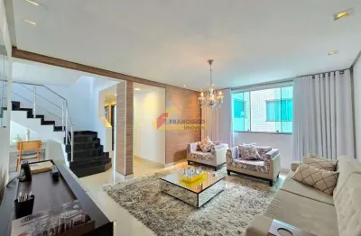 Apartamento cobertura à venda, 4 quartos, 2 suítes, 3 vagas, santo antônio - divinópolis/mg