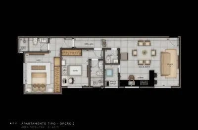 Apartamento à venda, 2 quartos, 2 suítes, 1 vaga, Sidil - Divinópolis/MG