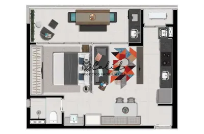 Fiusa one - apartamento com 1 dormitório à venda, 51 m² por r$ 490.000,00 - jardim são luiz - ribeirão preto/sp