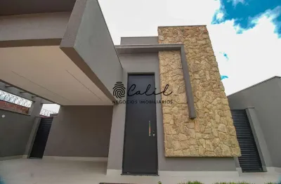 San mateus - terras de bonfim - casa térrea com3 suítes, 153,43m² para locação por r$ 7.100,00 - condomínio reserva san tiago - ribeirão preto/sp