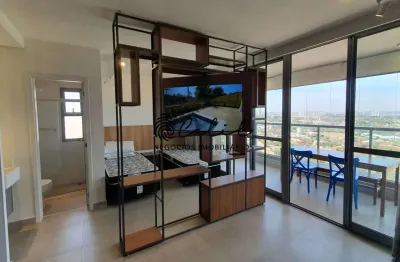 Fiusa one - apartamento studio mobiliado, 53,31m² para locação por r$ 4.000,00 - edifício fiusa one, ribeirão preto/sp