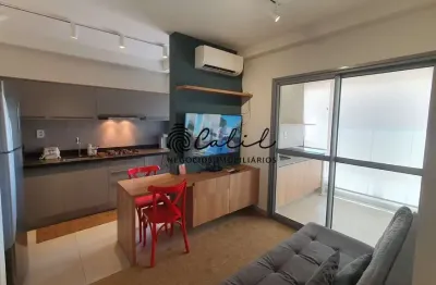 Fiusa one - apartamento studio mobiliado, com 59,95m² para locação por r$ 4.000,00 - edifício fiusa one, ribeirão preto/sp
