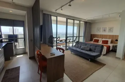 Fiusa one - apartamento studio mobiliado com 49,62m² para locação por r$ 4.000,00 - edifício fiusa one, ribeirão preto/sp
