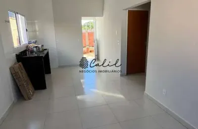 Casa nova com 2 quartos e pé direito alto à venda por r$ 199.900,00 - brodowski/sp