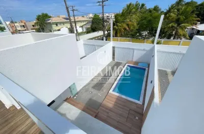 Água - casa 2/4 com suíte e closet em guarajuba condomínio agua