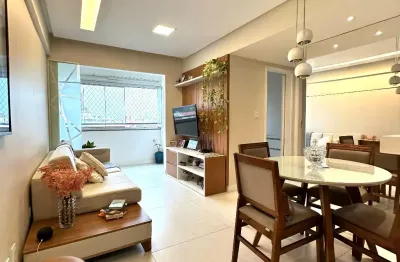 Apartamento 2/4 com suíte, andar alto e acabamento impecável – ed. viña delmar, santa teresa