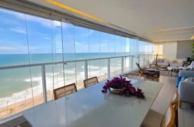 Apartamento frente mar no premier jaguaribe — 188m², 2 suítes (reversível para 3), varanda ampla e 3 vagas