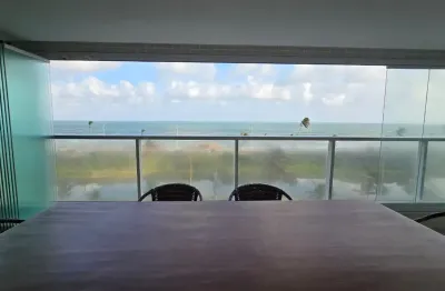 Vista mar deslumbrante no premier jaguaribe — 187m², 4 suítes (1 transformada em closet) e varanda gourmet