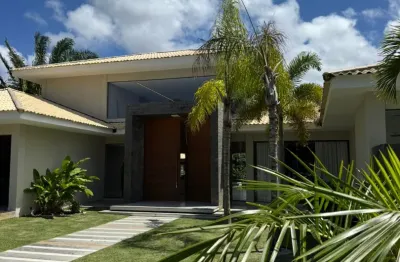 Condomínio encontro das águas | casa térrea de alto padrão com 6 suítes