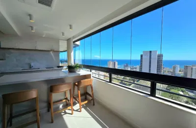 Pituba ville | porteira fechada 155 m² | reformado | vista mar | 4 quartos