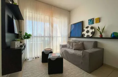 Apartamento mobiliado à venda em ponta negra (natal/rn) | áurea guedes | 2/4 sendo 1 suíte - 53m²
