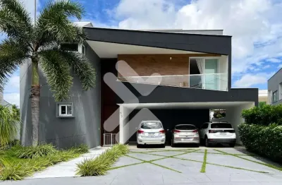 Casa em condomínio à venda localizada em parque do jiqui (parnamirim/rn) | cond bosque das palmeiras | 5 suítes - 441m²