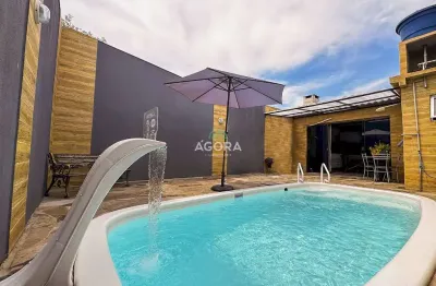 Excelente casa térrea mobiliada e piscina, localizada no bairro são josé.