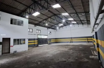 Área galpão para locação em são vicente, cidade náutica, 2 banheiros