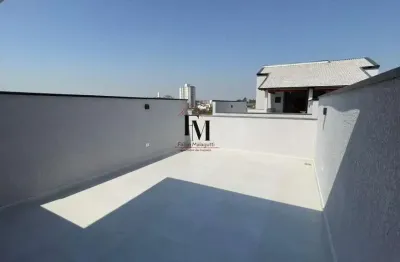 Cobertura duplex para venda em santo andré, vila eldízia, 2 dormitórios, 1 suíte, 2 banheiros, 1 vaga