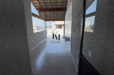 Cobertura duplex para venda em santo andré, vila eldízia, 2 dormitórios, 1 suíte, 2 banheiros, 1 vaga