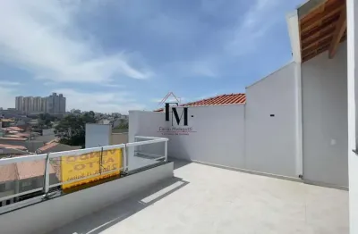 Cobertura duplex para venda em santo andré, vila scarpelli, 2 dormitórios, 1 suíte, 3 banheiros, 1 vaga