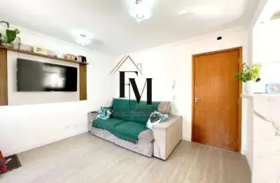 Cobertura duplex para venda em santo andré, vila camilópolis, 2 dormitórios, 1 suíte, 2 banheiros, 1 vaga