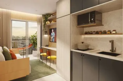 O imóvel no bairro vila olímpia e possui 24 metros quadrados com 1 dorm