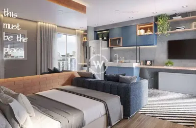 O imóvel no bairro vila olímpia e possui 28 metros quadrados com 1 dorm